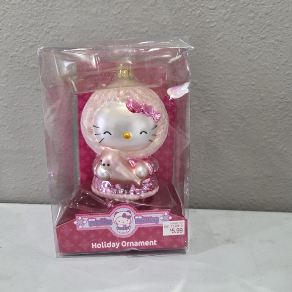 Hello Kitty Pink and White Ornament - Picture 1 of 5